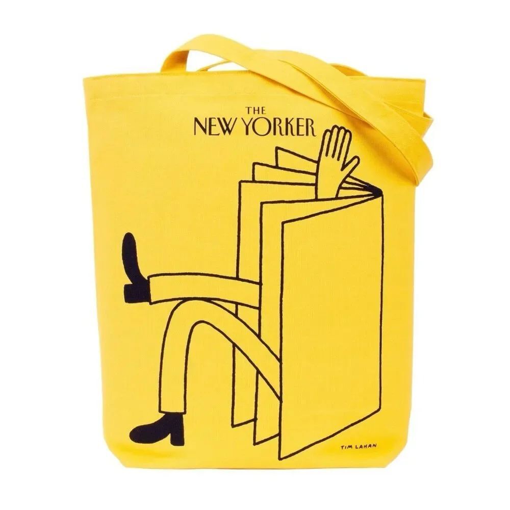 The New Yorker Tim Lahan Limited Edition Yellow Canvas 2021 Subscriber Tote